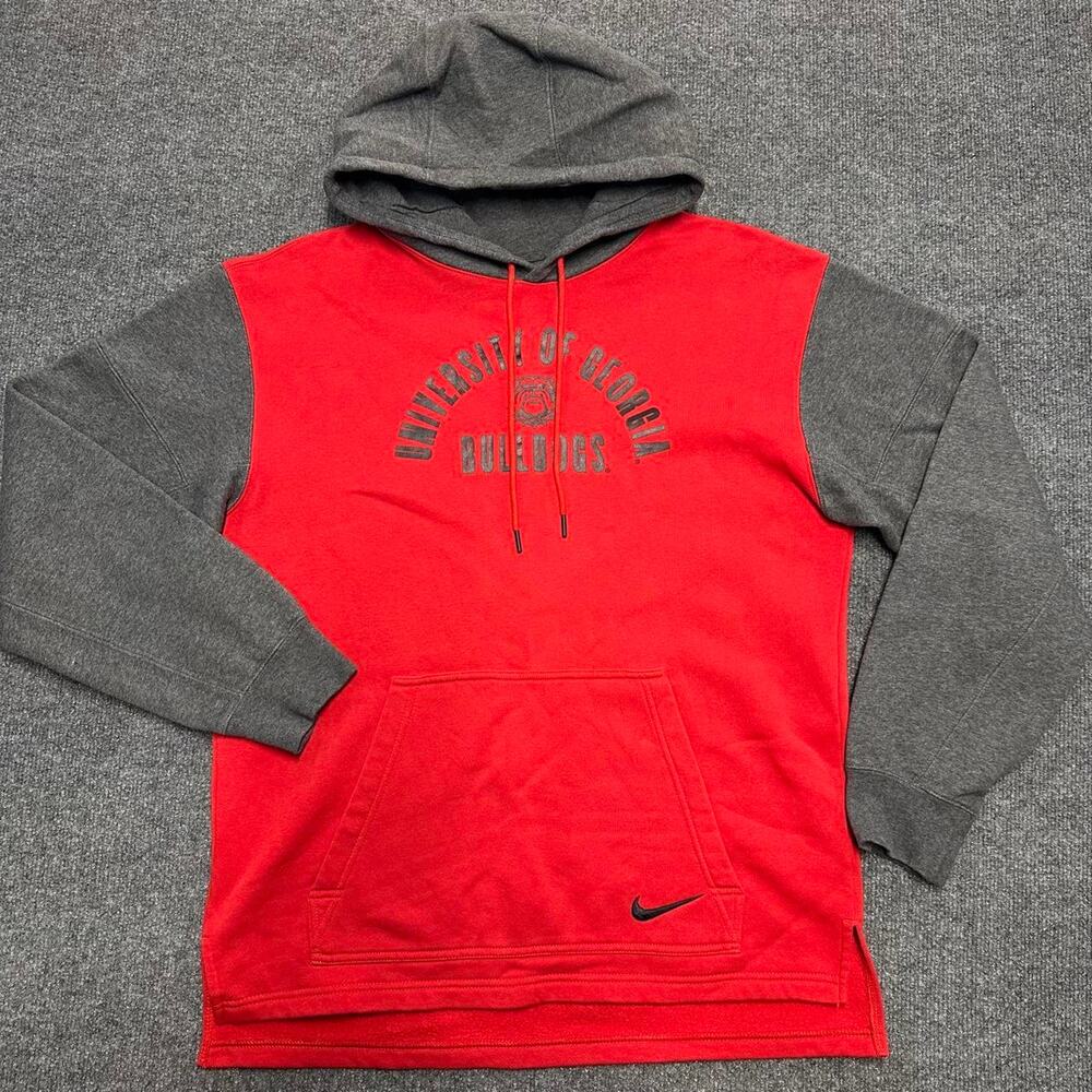 Nike Georgia Bulldogs Men’s Colorblock Hoodie University College Sweatshirt S